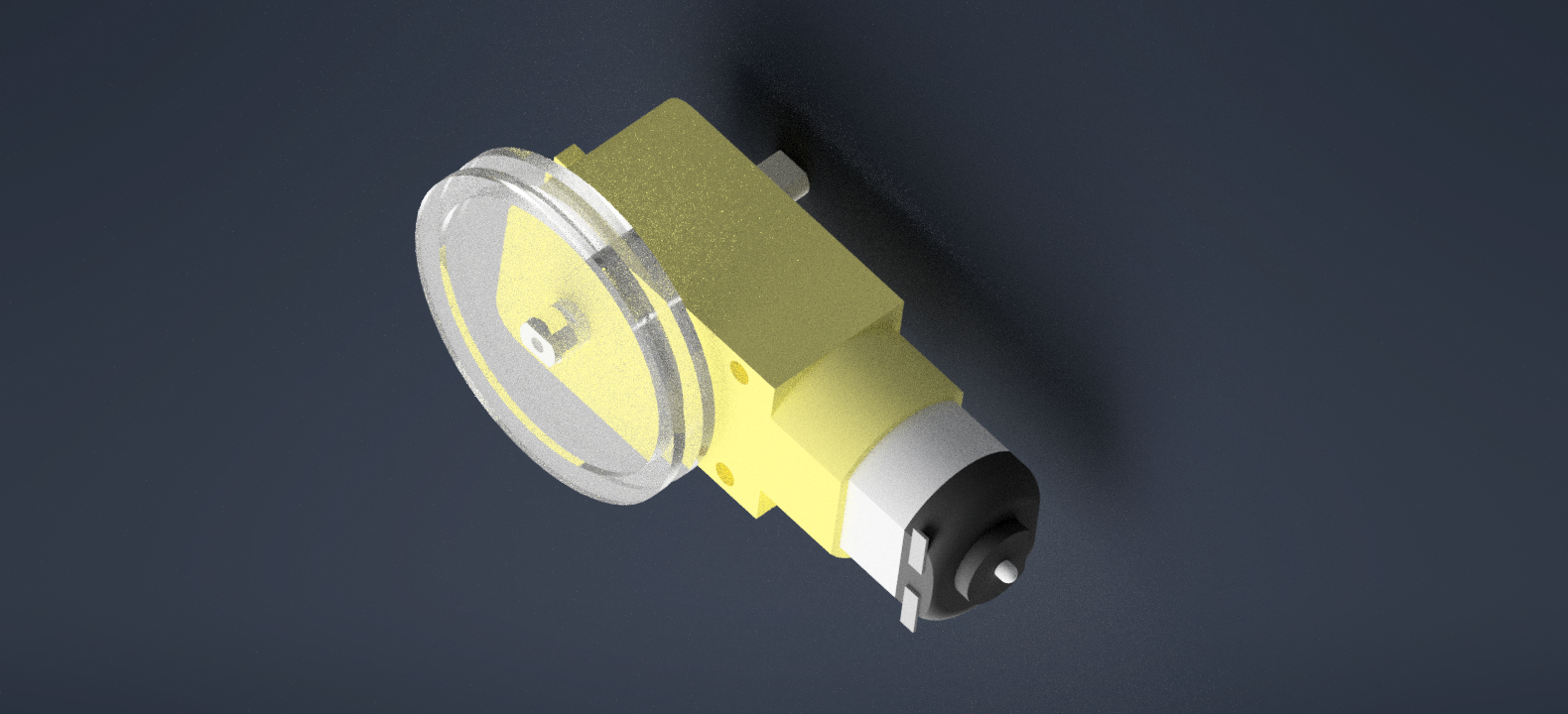 Motor-with-pulley assembly CAD